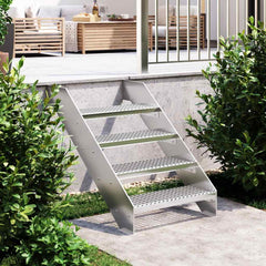 vidaXL Grate Step 60x24x7 cm Galvanised Steel 1