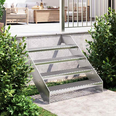 vidaXL Grate Step 90x24x7 cm Galvanised Steel 1