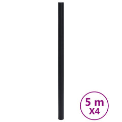 vidaXL Furniture Stickers Self-Adhesive Matte Black 90x500 cm PVC 2