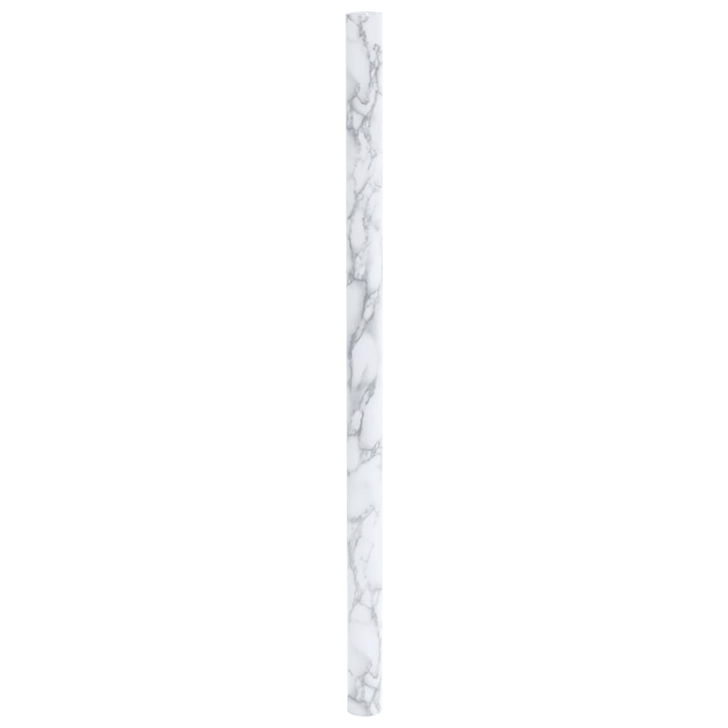vidaXL Furniture Stickers Self-Adhesive Marble White 90x500 cm PVC 4