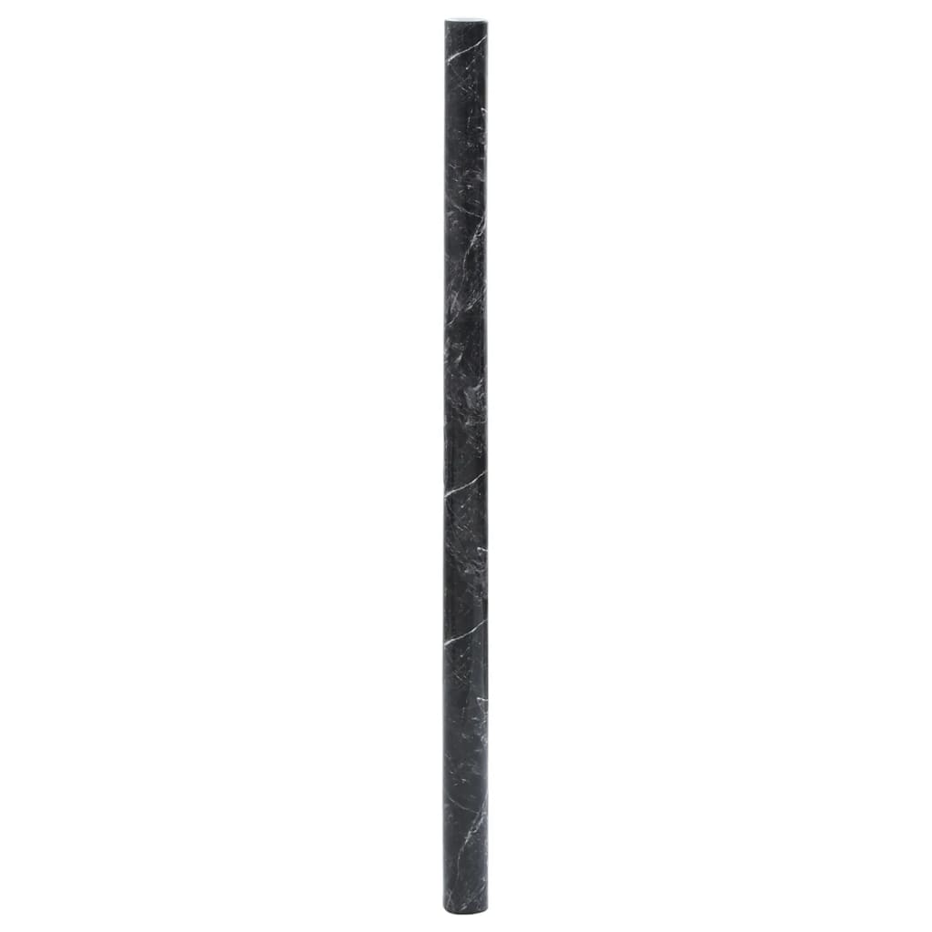 vidaXL Furniture Stickers Self-Adhesive Marble Black 90x500 cm PVC 4