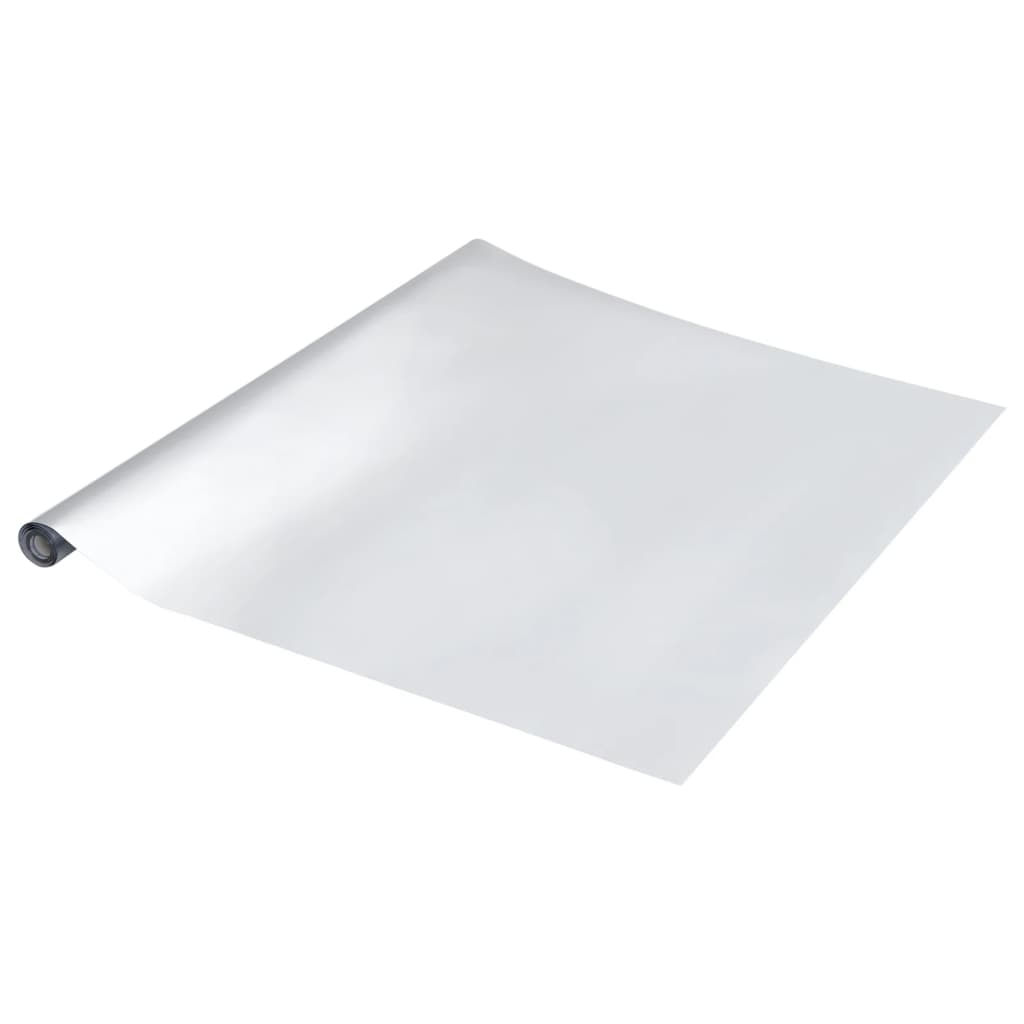 vidaXL Furniture Stickers Self-Adhesive Silver 90x500 cm PET 5