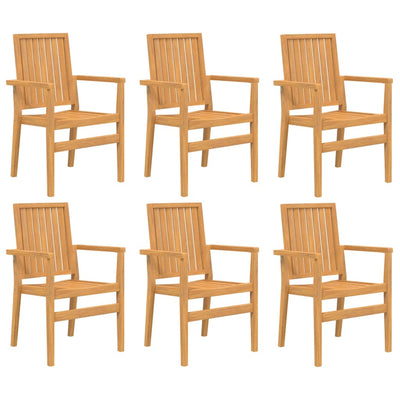 7 Piece Garden Dining Set Solid Wood Teak