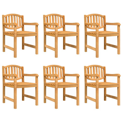 7 Piece Garden Dining Set Solid Wood Teak