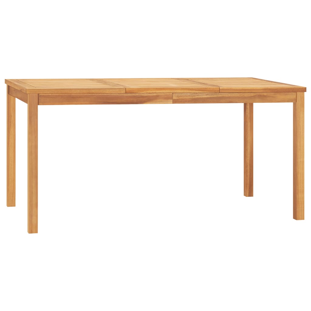 5 Piece Garden Dining Set Solid Wood Teak 160 cm table length 4