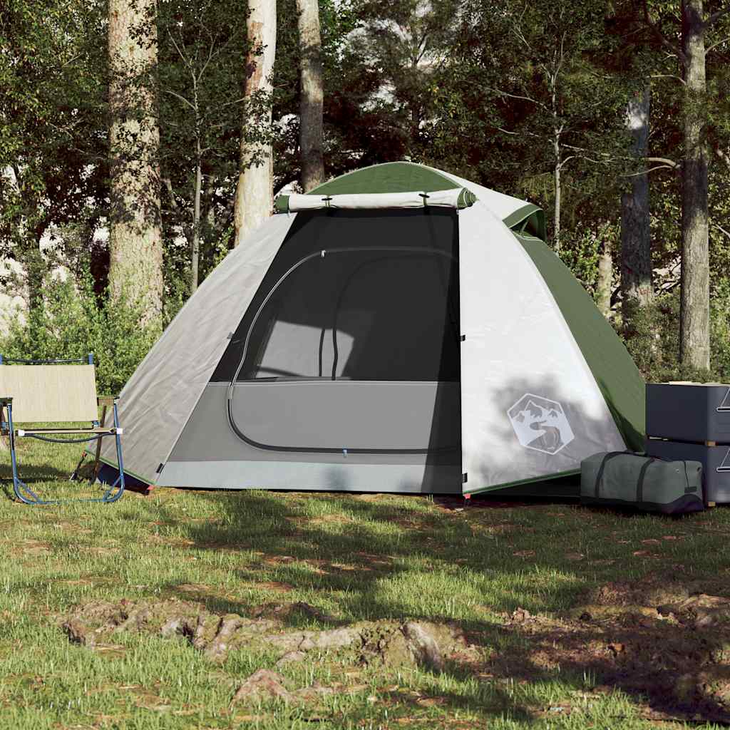 vidaXL Camping Tent Dome 2-Person Green Waterproof 3