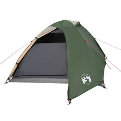 vidaXL Camping Tent Dome 3-Person Green Waterproof 4