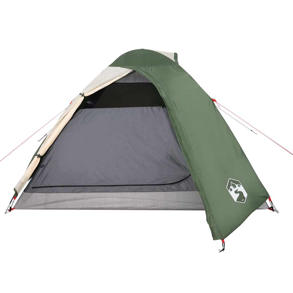 vidaXL Camping Tent Dome 3-Person Green Waterproof 5