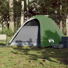vidaXL Camping Tent Dome 4-Person Green Waterproof 3