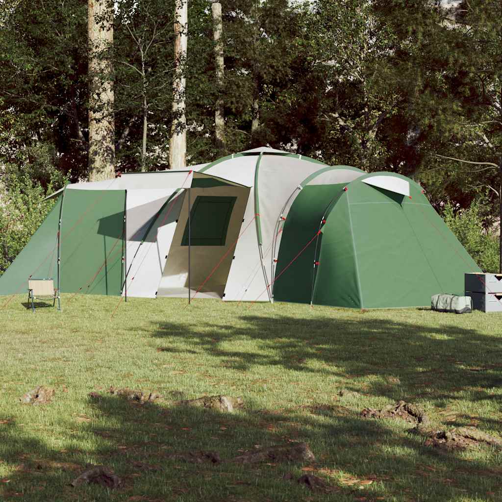 Family Tent Dome 12-Person Waterproof Green