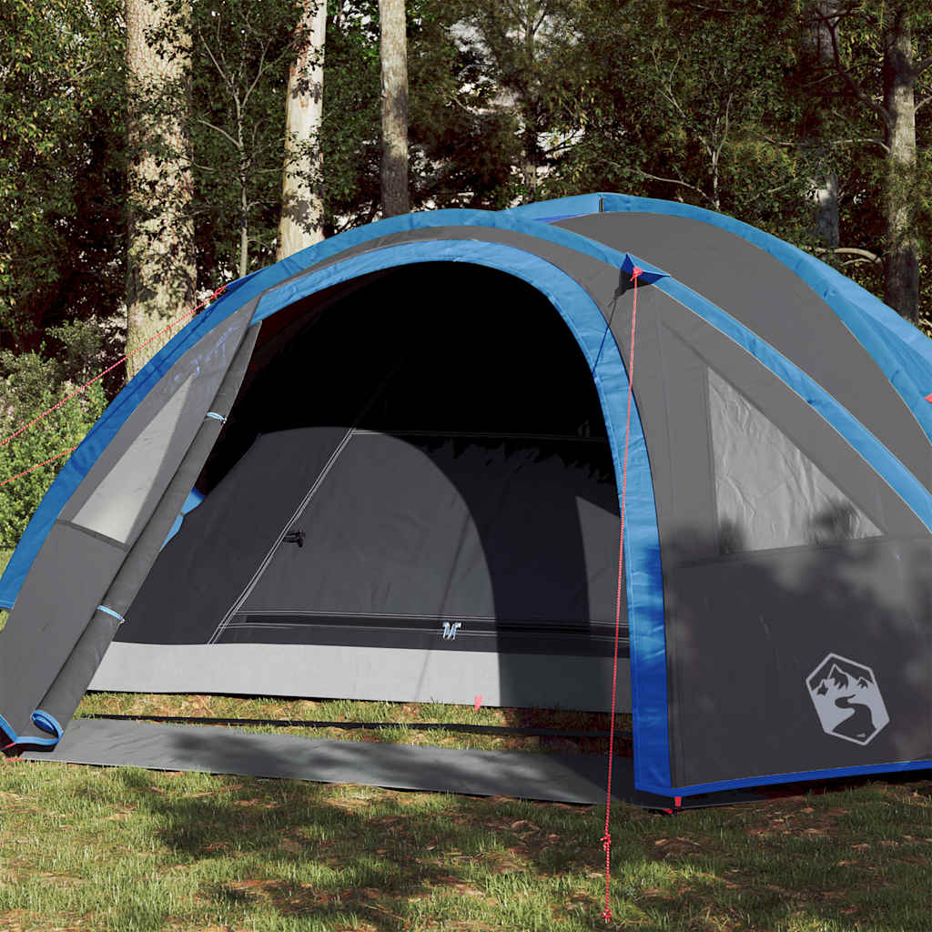 Family Tent Dome Waterproof Blue 4-person