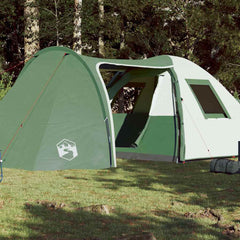 Family Tent Dome Waterproof Green 6-Person