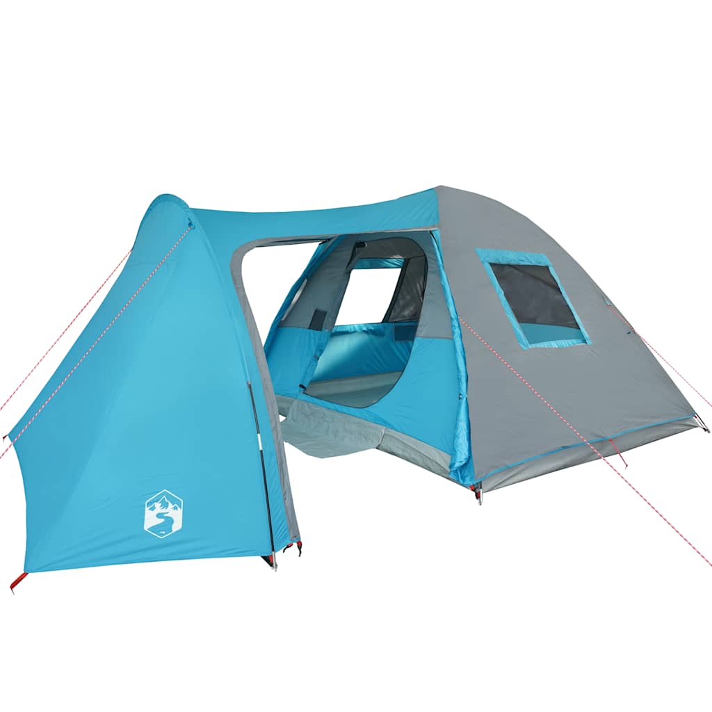 Family Tent Dome Waterproof Blue 6-Person