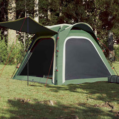vidaXL Camping Tent 4-Person Green Quick Release Waterproof 1