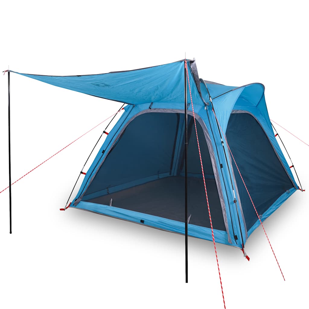 vidaXL Camping Tent 4-Person Blue Quick Release Waterproof 2
