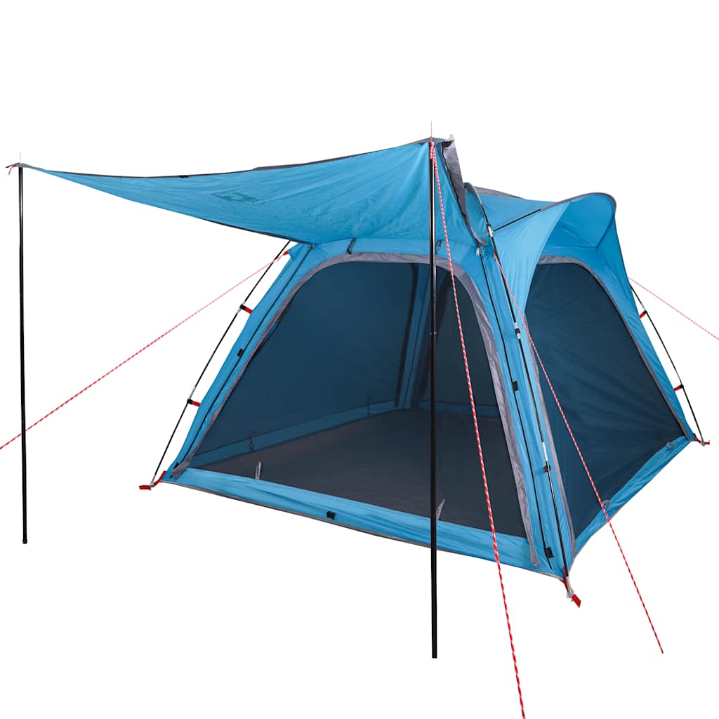 vidaXL Camping Tent 4-Person Blue Quick Release Waterproof 4