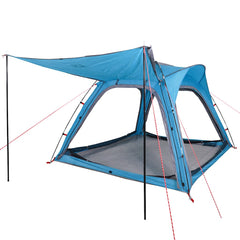 vidaXL Camping Tent 4-Person Blue Quick Release Waterproof 5