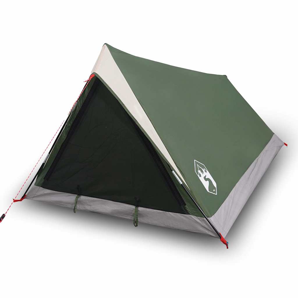 vidaXL Camping Tent 2-Person Green Waterproof 2