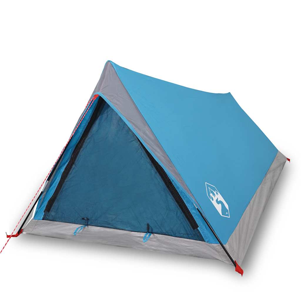 vidaXL Camping Tent 2-Person Blue Waterproof 2