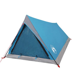 vidaXL Camping Tent 2-Person Blue Waterproof 4