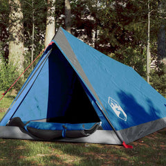 vidaXL Camping Tent 2-Person Blue Waterproof 1