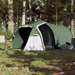 vidaXL Camping Tent Tunnel 2-Person Green Waterproof 3
