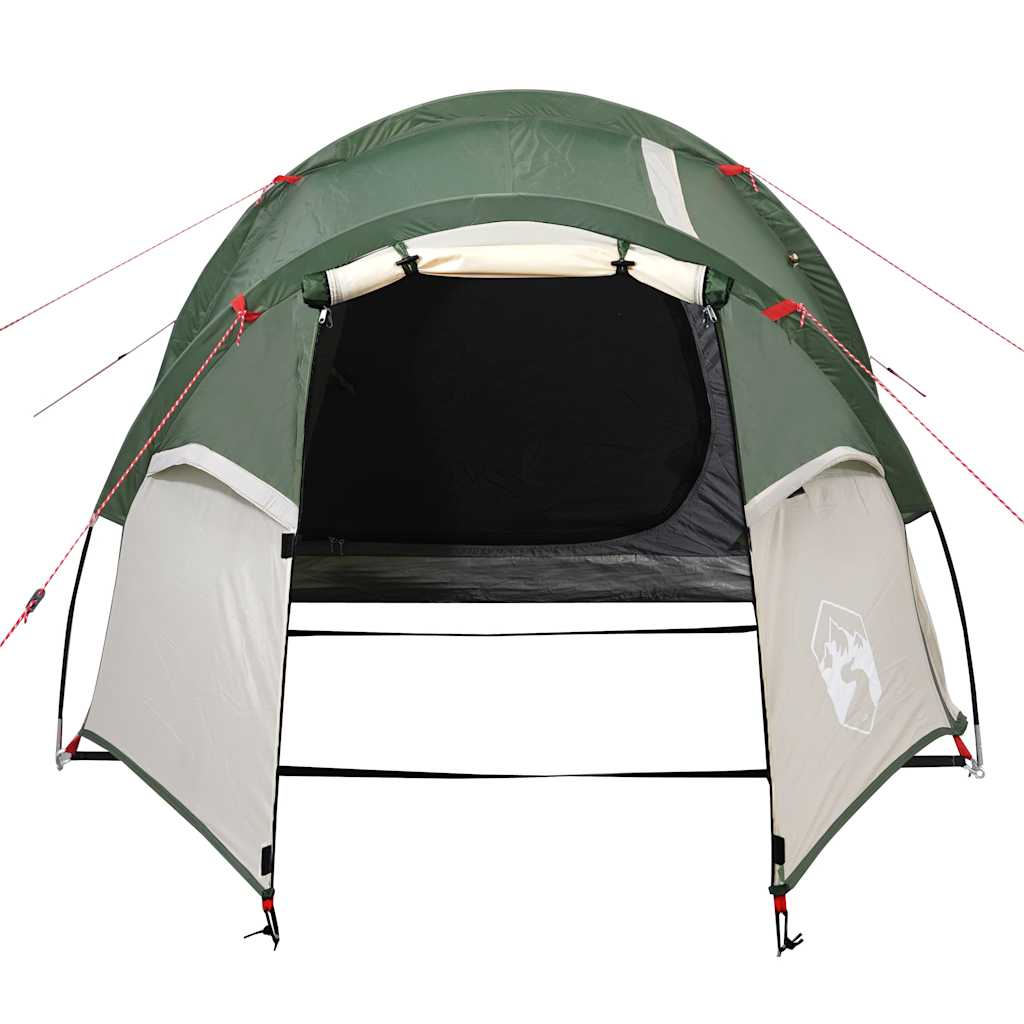vidaXL Camping Tent Tunnel 2-Person Green Waterproof 5
