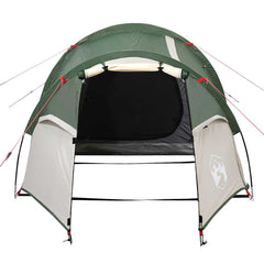 vidaXL Camping Tent Tunnel 2-Person Green Waterproof 5
