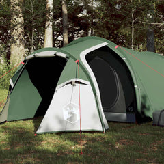 vidaXL Camping Tent Tunnel 2-Person Green Waterproof 1