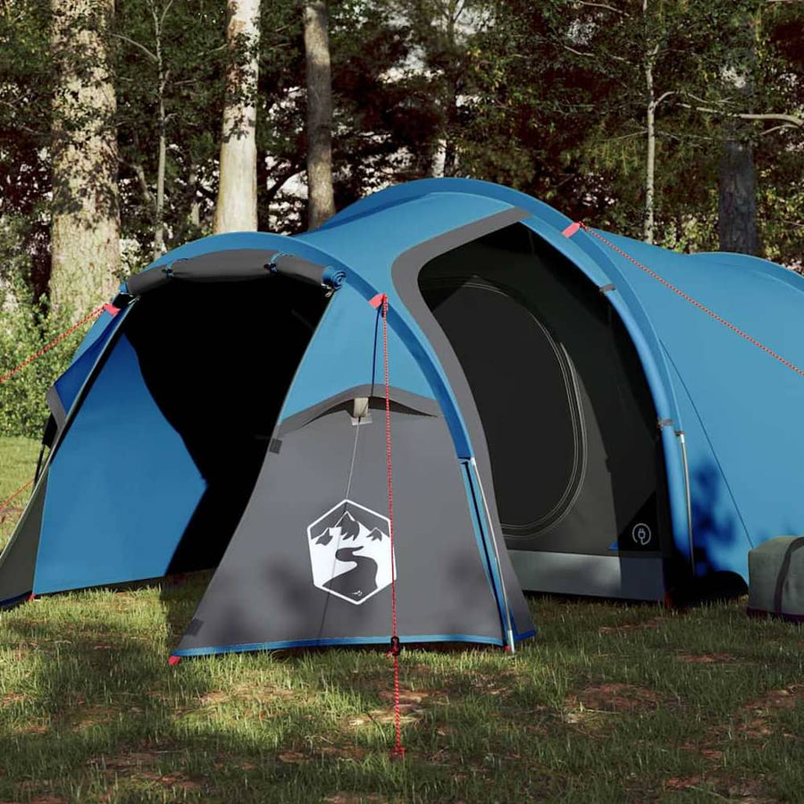Camping Tent Tunnel Waterproof Blue