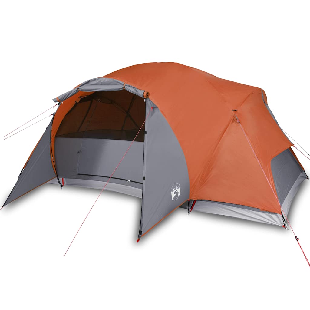 vidaXL Family Tent Crossvent 8-Person Orange Waterproof 2