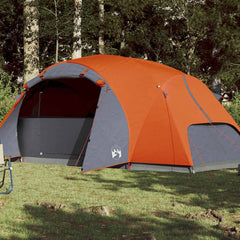 vidaXL Family Tent Crossvent 8-Person Orange Waterproof 1
