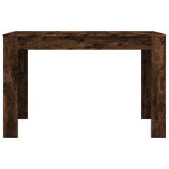 vidaXL Dining Table Smoked Oak 120x60x76 cm Engineered Wood 4