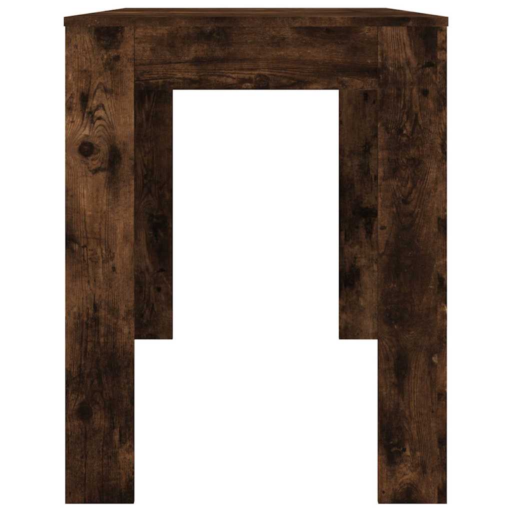 vidaXL Dining Table Smoked Oak 120x60x76 cm Engineered Wood 5