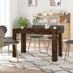 vidaXL Dining Table Smoked Oak 120x60x76 cm Engineered Wood 1