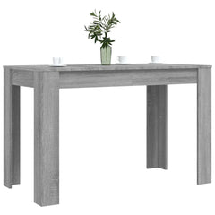 vidaXL Dining Table Grey Sonoma 120x60x76 cm Engineered Wood 3