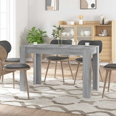 vidaXL Dining Table Grey Sonoma 120x60x76 cm Engineered Wood 1