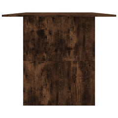 vidaXL Dining Table Smoked Oak 180x90x76 cm Engineered Wood 5