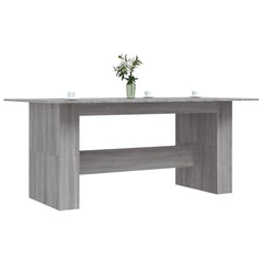 vidaXL Dining Table Grey Sonoma 180x90x76 cm Engineered Wood 3