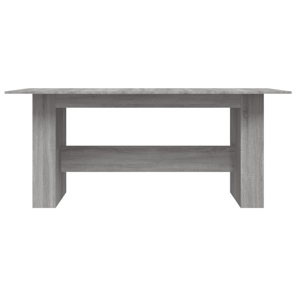 vidaXL Dining Table Grey Sonoma 180x90x76 cm Engineered Wood 4