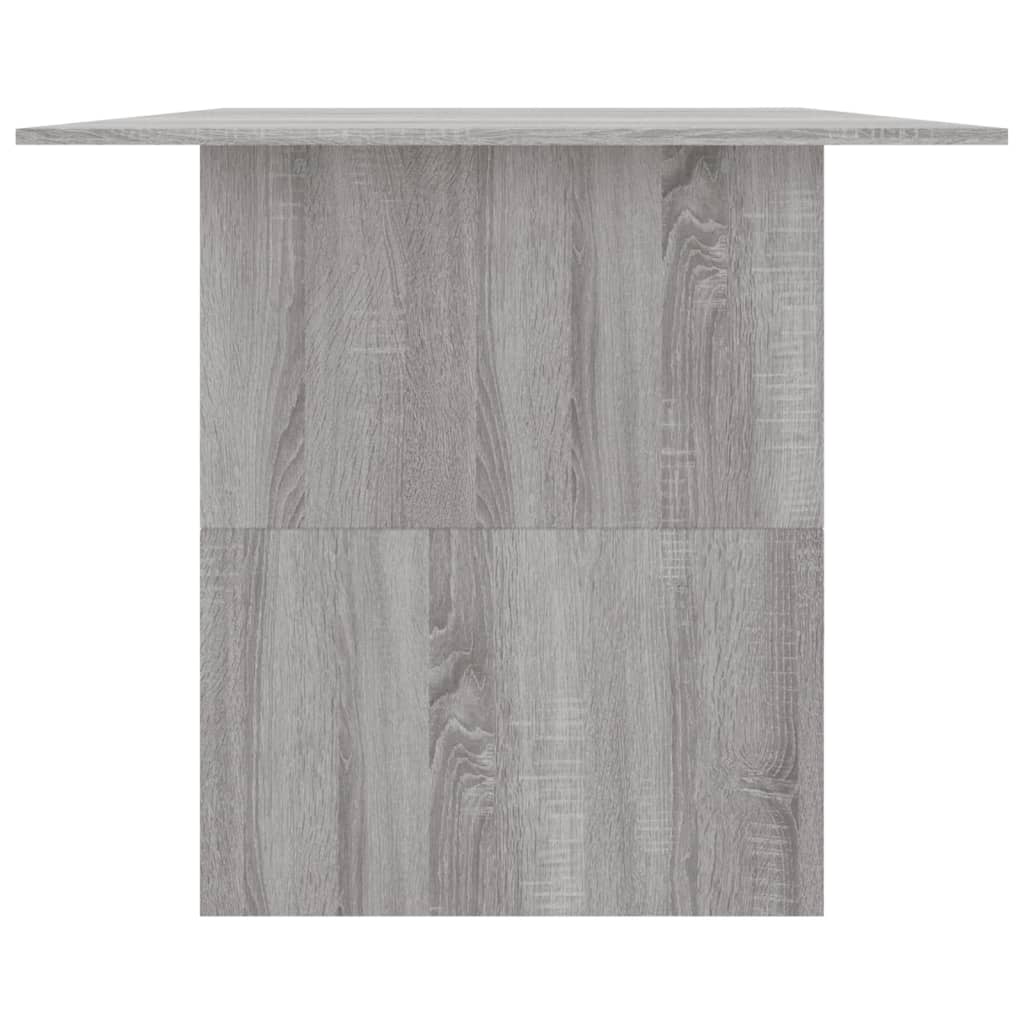 vidaXL Dining Table Grey Sonoma 180x90x76 cm Engineered Wood 5