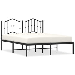 vidaXL Bed Frame | Black | Powder-Coated Steel | Large | Bed Frame | Rectangular 2