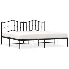 vidaXL Bed Frame | Black | Steel | Double | Bed Frame | Rectangular | Modern 2