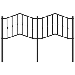 vidaXL Metal Replace Headboard Black 140 cm 3