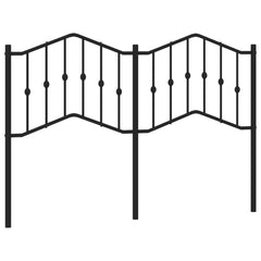 vidaXL Metal Replace Headboard Black 150 cm 2