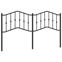 vidaXL Metal Replace Headboard Black 180 cm 2