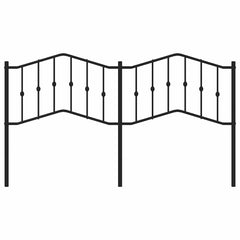 vidaXL Metal Replace Headboard Black 180 cm 4