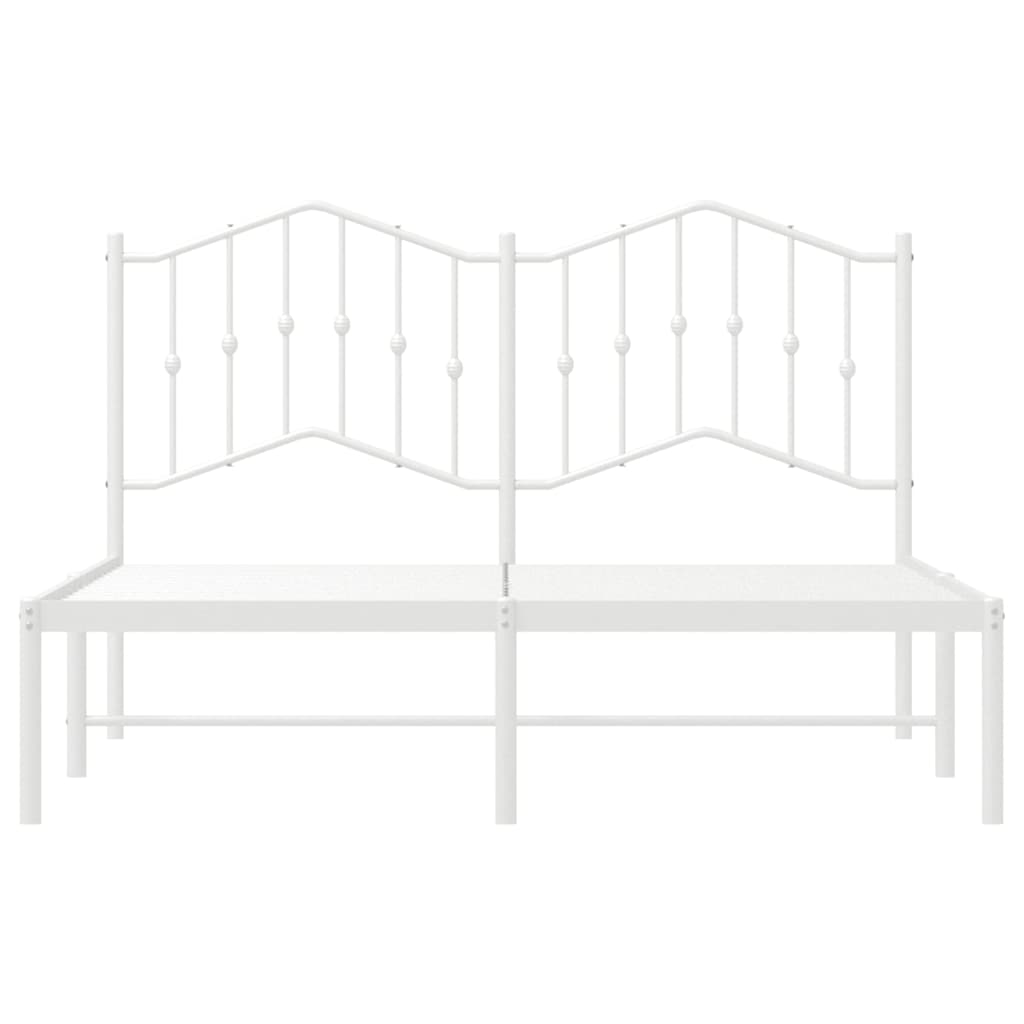 vidaXL Bed Frame | White | Powder-Coated Steel | King | Bed Frame | Rectangular 6
