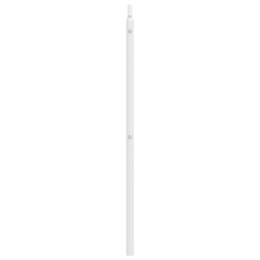 vidaXL Metal Replace Headboard White 140 cm 4