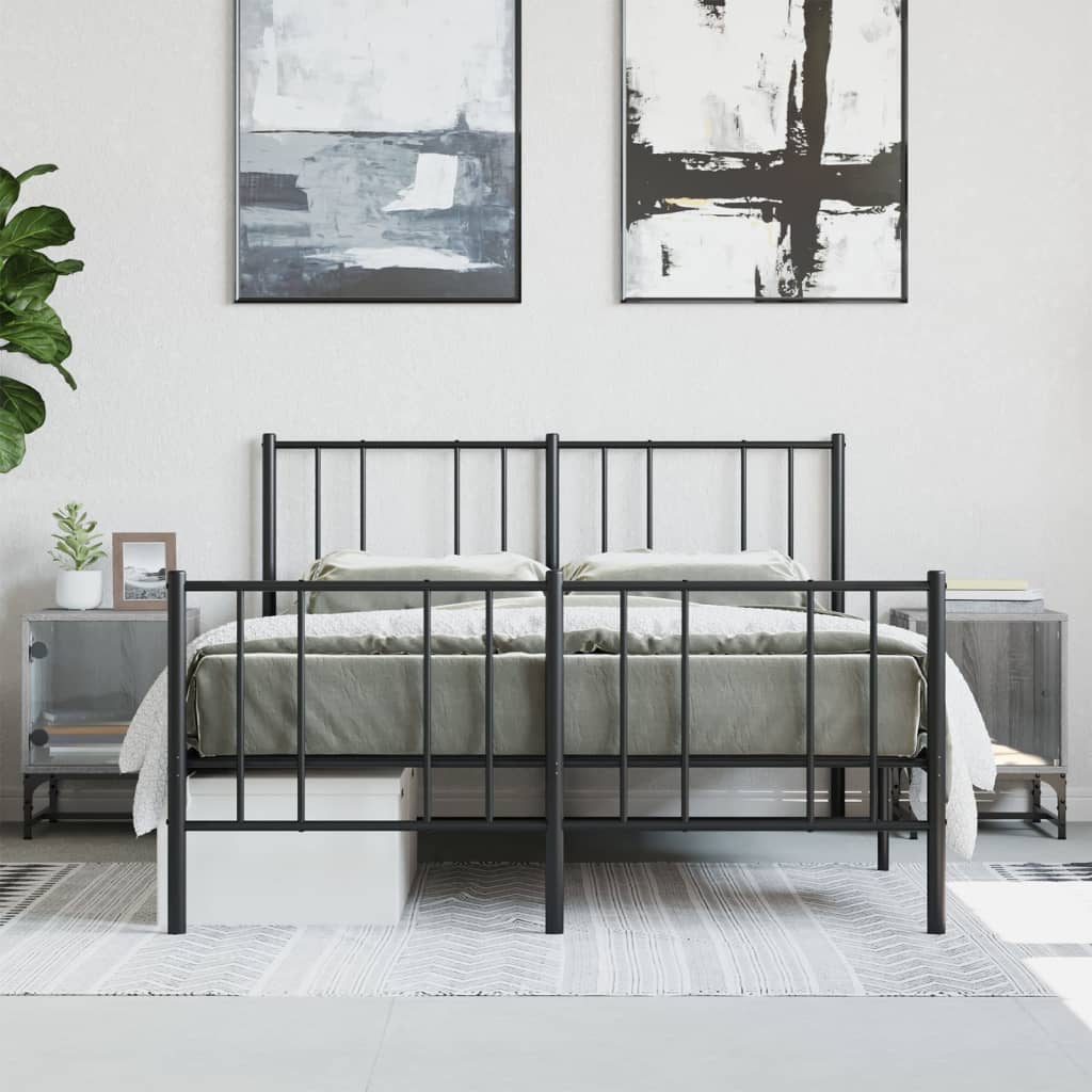 vidaXL Bedside Cabinets with Glass Doors 2 pcs Grey Sonoma 35x37x50 cm 1